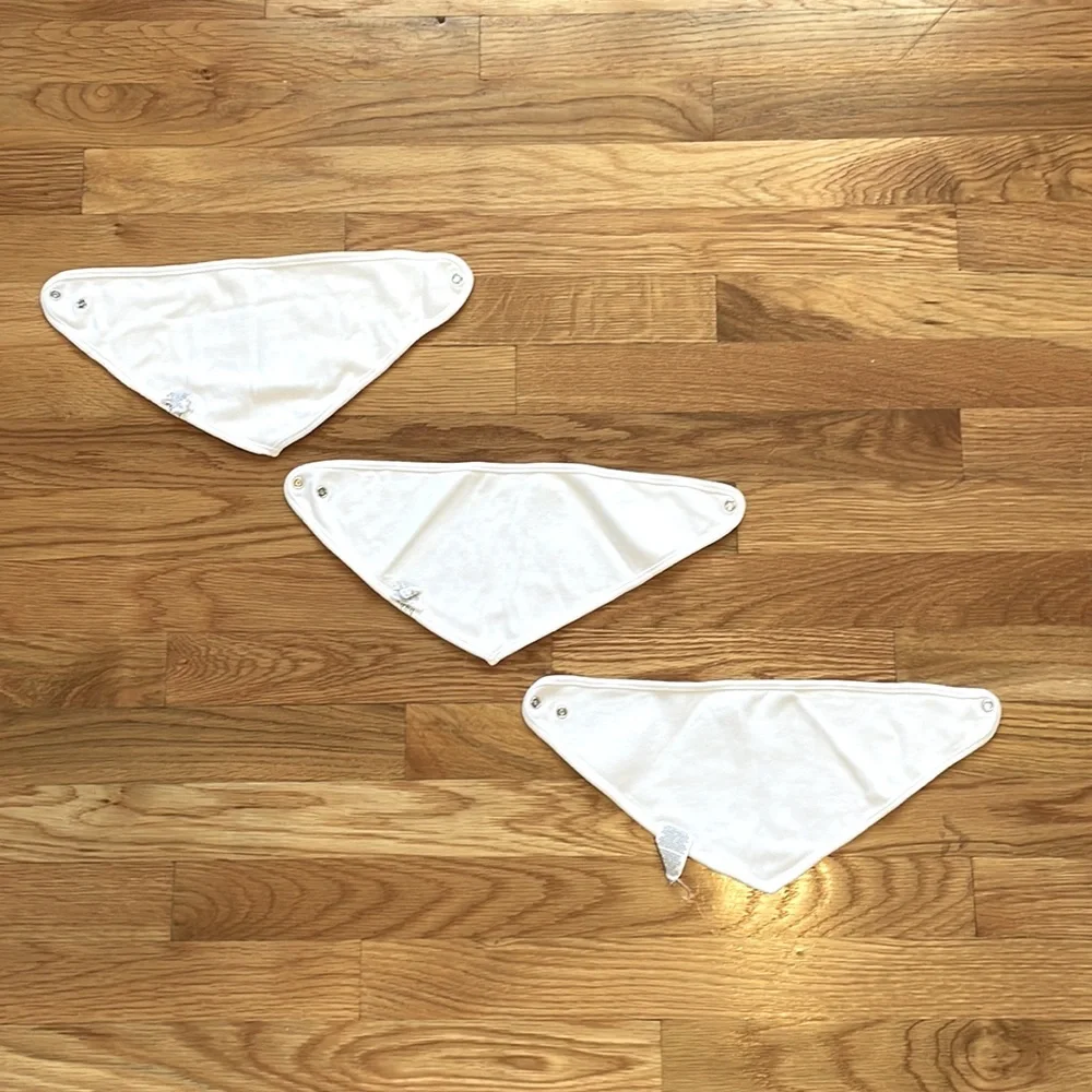 RAE DUNN 3 pack baby bandana bibs